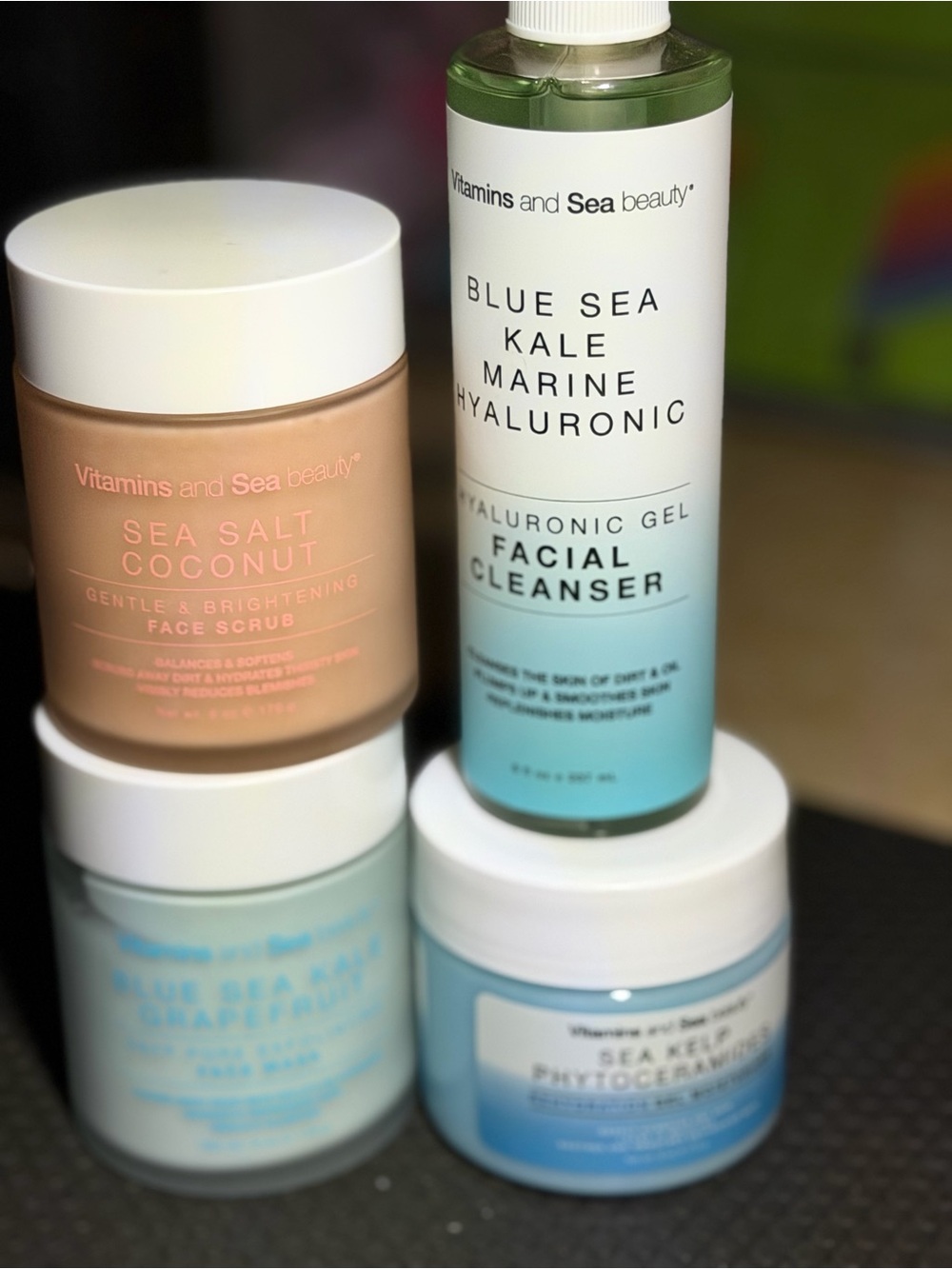 vitamins by the sea hyaluronic face cleanser moisturizer scrub mask - Picture 2 of 4